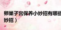 卵巢子宮保養小妙招有哪些(卵巢子宮保養小妙招)