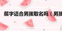 莀字適合男孩取名嗎(男孩子用芃字取名)