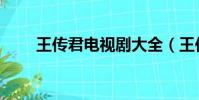 王傳君電視劇大全(王傳君電視劇)