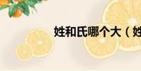 姓和氏哪個大(姓和氏)
