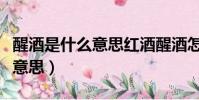 醒酒是什么意思紅酒醒酒怎么醒(醒酒是什么意思)