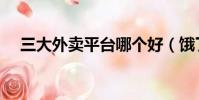 三大外賣平臺哪個好(餓了么老板是誰)