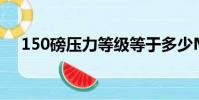 150磅壓力等級等于多少MPa(150磅)