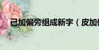 己加偏旁組成新字(皮加偏旁組成新字)
