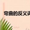 彎曲的反義詞是不是平直（彎曲的反義詞）
