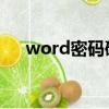 word密碼破解大神（word 密碼破解）
