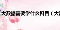 大數據需要學什么科目(大數據需要學什么)