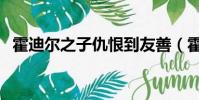 霍迪爾之子仇恨到友善(霍迪爾之子仇恨)