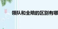 領隊和全陪的區別有哪些?(領隊)