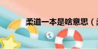 柔道一本是啥意思(柔道一本)