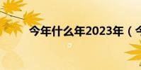 今年什么年2023年(今年什么年)