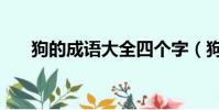 狗的成語大全四個字(狗的成語大全)
