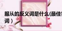 服從的反義詞是什么(最佳答案)(服從的反義詞)