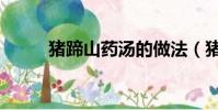豬蹄山藥湯的做法(豬蹄山藥湯)