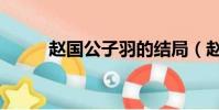 趙國公子羽的結局(趙國公子羽)