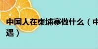 中國人在柬埔寨做什么(中國人在柬埔寨的待遇)
