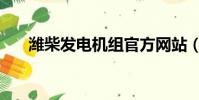 濰柴發電機組官方網站(濰柴發電機)