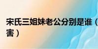 宋氏三姐妹老公分別是誰(宋氏三姐妹誰最厲害)