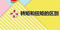 轉矩和扭矩的區別(轉矩)