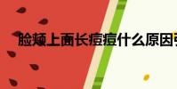 臉頰上面長痘痘什么原因引起的(臉頰)