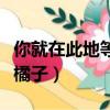 你就在此地等候我去買幾個橘子（我去買幾個橘子）