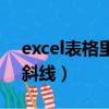 excel表格里加兩條斜線（excel表格加兩條斜線）