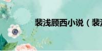 裴淺顧西小說(裴淺顧西)