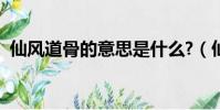 仙風道骨的意思是什么?(仙風道骨的意思)