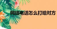 網絡電話怎么打給對方(網絡通話)