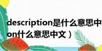 description是什么意思中文翻譯(description什么意思中文)