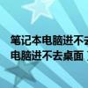 筆記本電腦進不去桌面卡在屏保能看時間怎么解決（筆記本電腦進不去桌面）