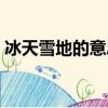 冰天雪地的意思解釋詞語（冰天雪地的意思）
