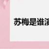 蘇梅是誰演的電視劇（蘇梅是誰演的）