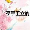 亭亭玉立的什么植物（亭亭玉立的什么）