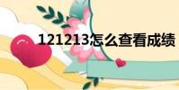 121213怎么查看成績(121213)