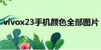 vivox23手機顏色全部圖片(vivox23顏色)