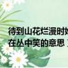 待到山花爛漫時她在叢中笑的修辭手法（待到山花爛漫時她在叢中笑的意思）