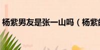 楊紫男友是張一山嗎(楊紫的男朋友張一山)