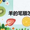 羊的筆順怎么說（羊的筆順筆畫順序）