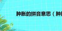 腫脹的拼音意思(腫脹的拼音)