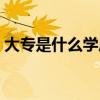 大專是什么學歷（大專以上學歷包括大專嗎）