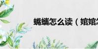 蟕蠵怎么讀(婠婠怎么讀)