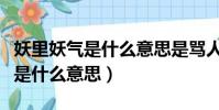 妖里妖氣是什么意思是罵人意思嗎(妖里妖氣是什么意思)