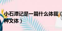 小石潭記是一篇什么體裁(小石潭記的記是一種文體)