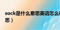 sock是什么意思英語怎么說(sock是什么意思)