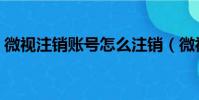 微視注銷賬號怎么注銷(微視怎么注銷賬號)