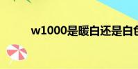 w1000是暖白還是白色(w100)