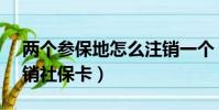 兩個參保地怎么注銷一個(打12333異地注銷社保卡)