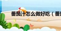 番茄汁怎么做好吃(番茄汁怎么做)