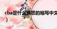 cba是什么意思的縮寫中文(cba是什么意思)